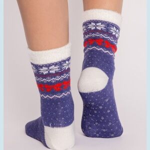 NWT PJ Salvage Fair Isle Plush Loungewear Socks